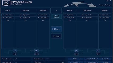 IPTV Combolist Üretimi