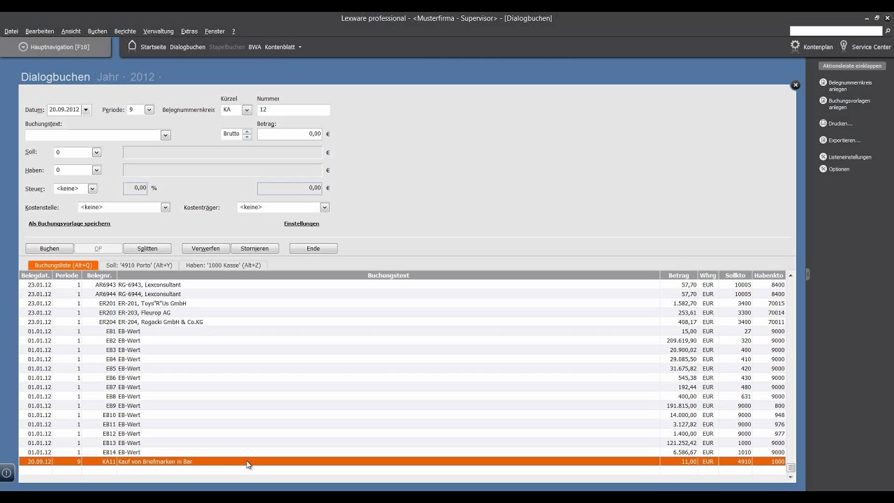 Workshop Unterschied Stapelbuchung und Dialogbuchung im Lexware