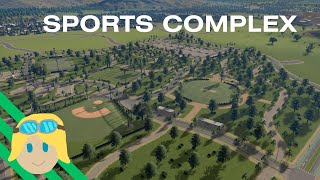 Cities Skylines - Passage Cities: Sports Complex Park (No Commentary Gameplay)