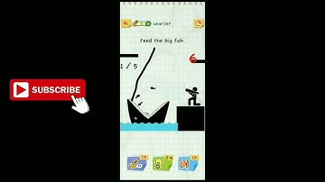 Draw 2 Save Stickman Puzzle New Update Level 157 Feed the big fish