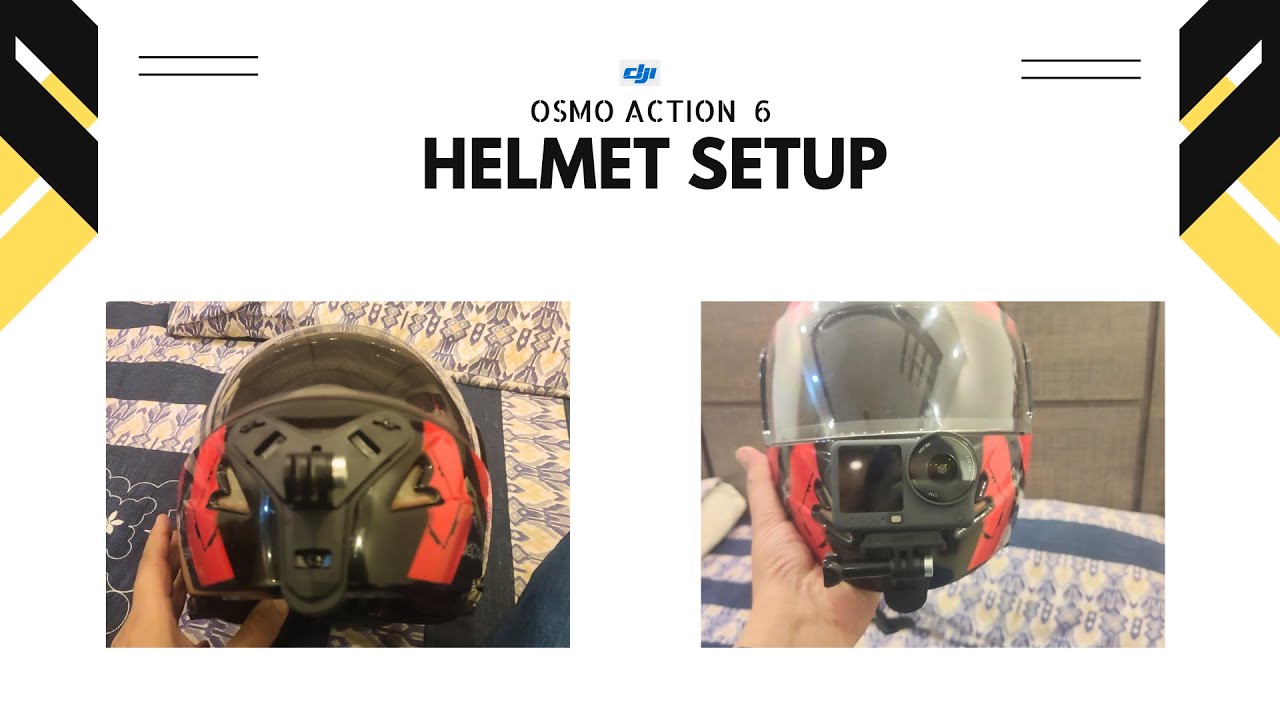 Dji Action 6 on Helmet setup and ride