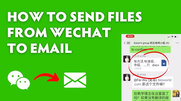 How to email a file from the WeChat app to an email #feisworld #wechat