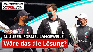 F1 langweilig: Was Marc Surer dagegen unternehmen würde!