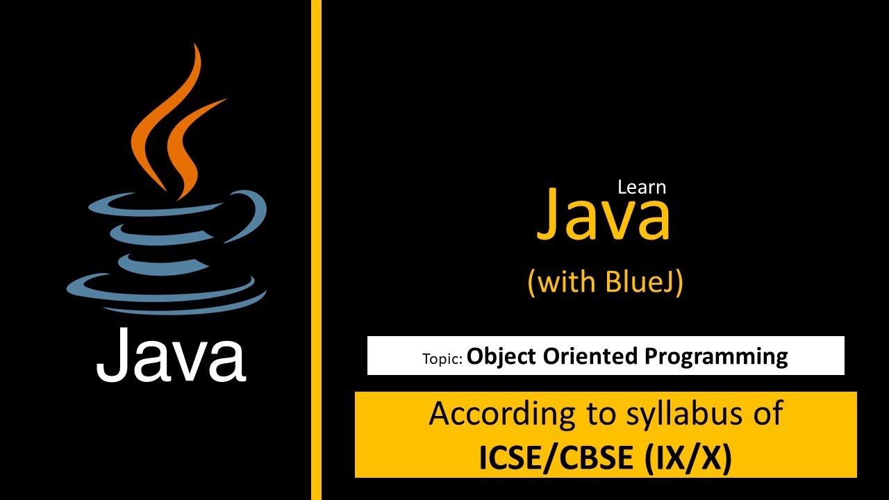 Object Oriented Programming | Java | OOP | Class IX/X - YouTube