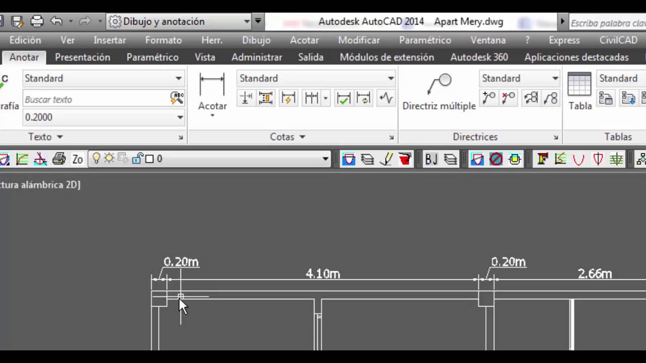 Acotaciones en AutoCAD