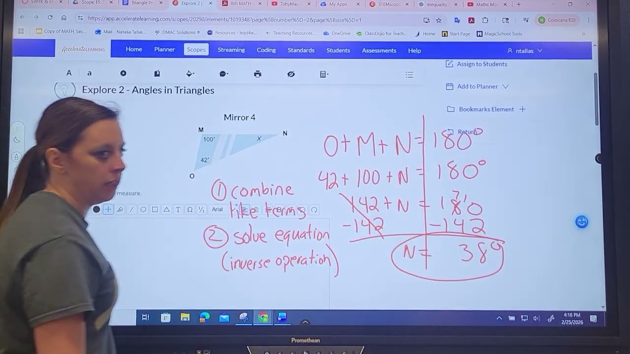 Missing Angles in a Triangle
