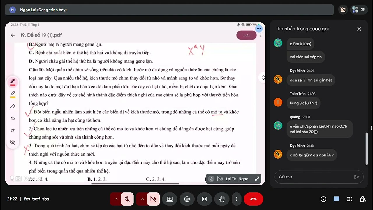 Chữa đề kiểm tra