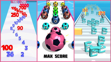 number master vs a-z run vs abc run all levels max score gameplay walkthrough #numbermaster #azrun