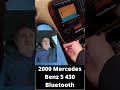 Mercedes S Class Bluetooth Audio for Pandora Music and Sirius Radio