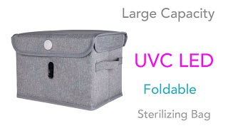 UVC LED Foldable Sterilizing Bag 285nm UV Germicidal Rays Killing Viruses and Bacteria screenshot 5