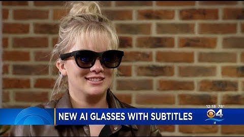 A.I.-Powered Sunglasses Caption Real Life Conversations For The Hearing Impaired