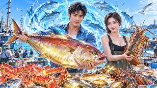Poor And Mocked By All,He Awakens Sea God Power,Catches Giant Fish Bare-Handed,Becomes A Billionaire