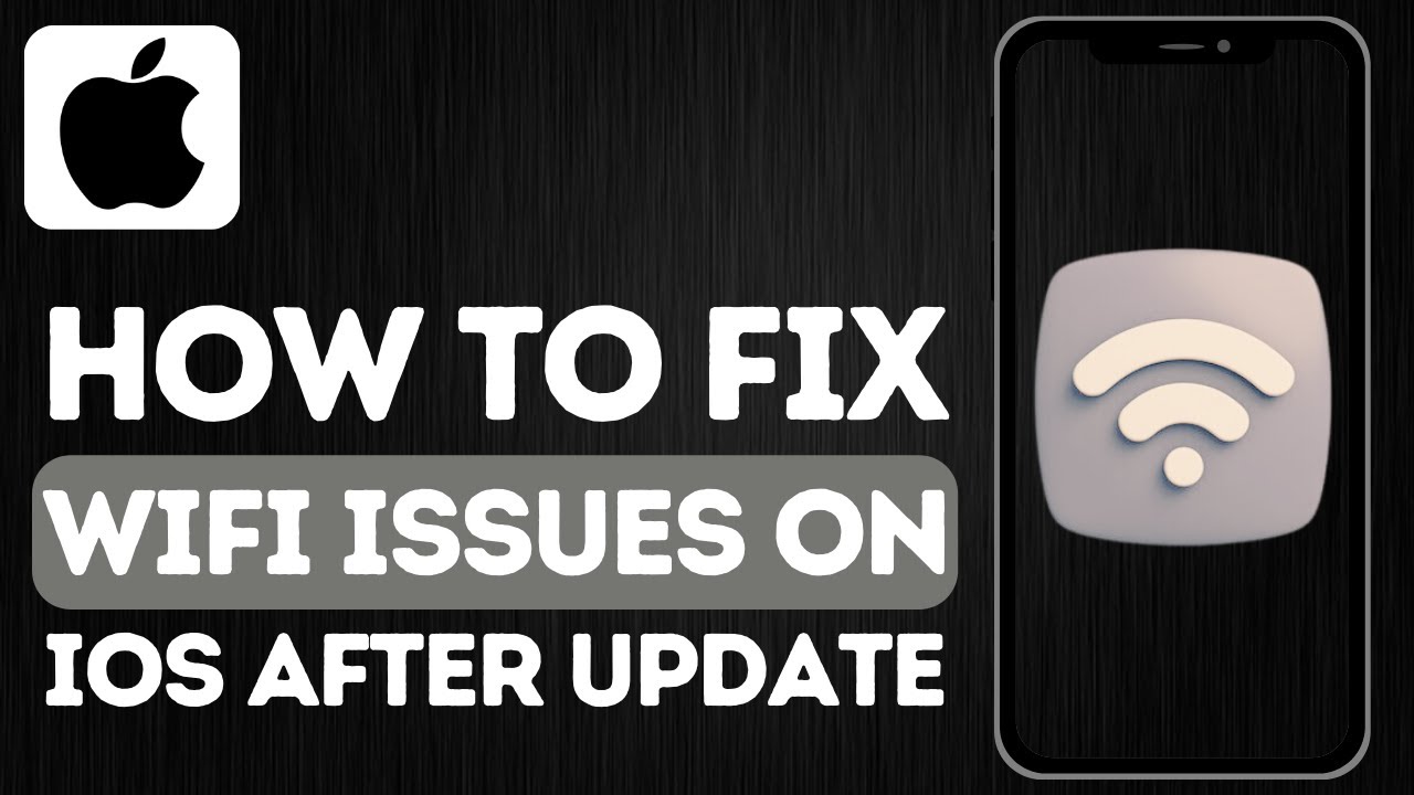 iOS 17.5 - Fix WiFi Issues After Updating 2024 - YouTube