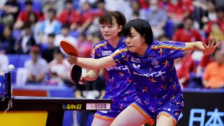 笹尾明日香 麻生麗名 vs 青木咲智 横井咲桜 TFINALGAME日本生命レッドエルフvs日本ペイントマレッツ ノジマTリーグ 2024/9/28バルドラール浦安アリーナFG【卓球 Tリーグ公式】