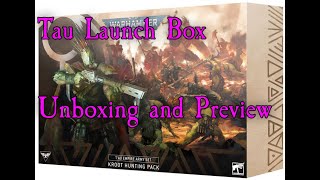 First Look! New Tau 10th Edition Warhammer Launchbox - Kroot Hunting Pack