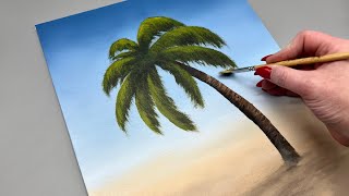 Palm Tree - Acrylic Painting Tutorial