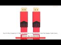 Buy 4K 60Hz DisplayPort 12 Male To DisplayPort 12 Male Aluminum Shell Flat Adapter Cable Cable L