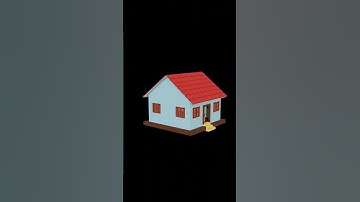 VILLAGE HOUSE 3d model in blender. #house #wood #building #toy #woodhouse #houserabbit #windowseat
