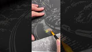Poduct Id: Q96976 | Uncover Hidden Urban Beauty with Nightscape Art! 🌃 #ScratchPainting #CityArt