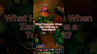 What Happens When a Zed Main Initiates a Teamfight? #shorts #leagueoflegends #zed