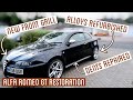 ALFA ROMEO GT DRIVEWAY RESTORATION | Alloys | Badges | Dents | New Grill
