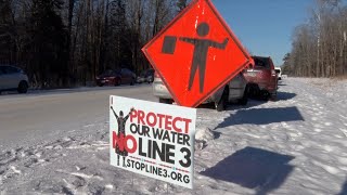 Three Line 3 Protesters Arrested After Climbing Inside Pipe at Worksite