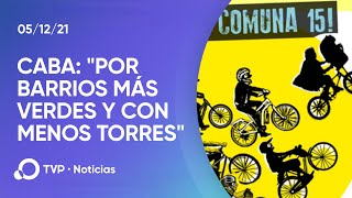 CABA: bicicleteada contra torres en la Comuna 15