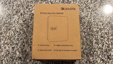 Uniclife 20 Position Key Cabinet with Combination Lock Storage Box Unboxing
