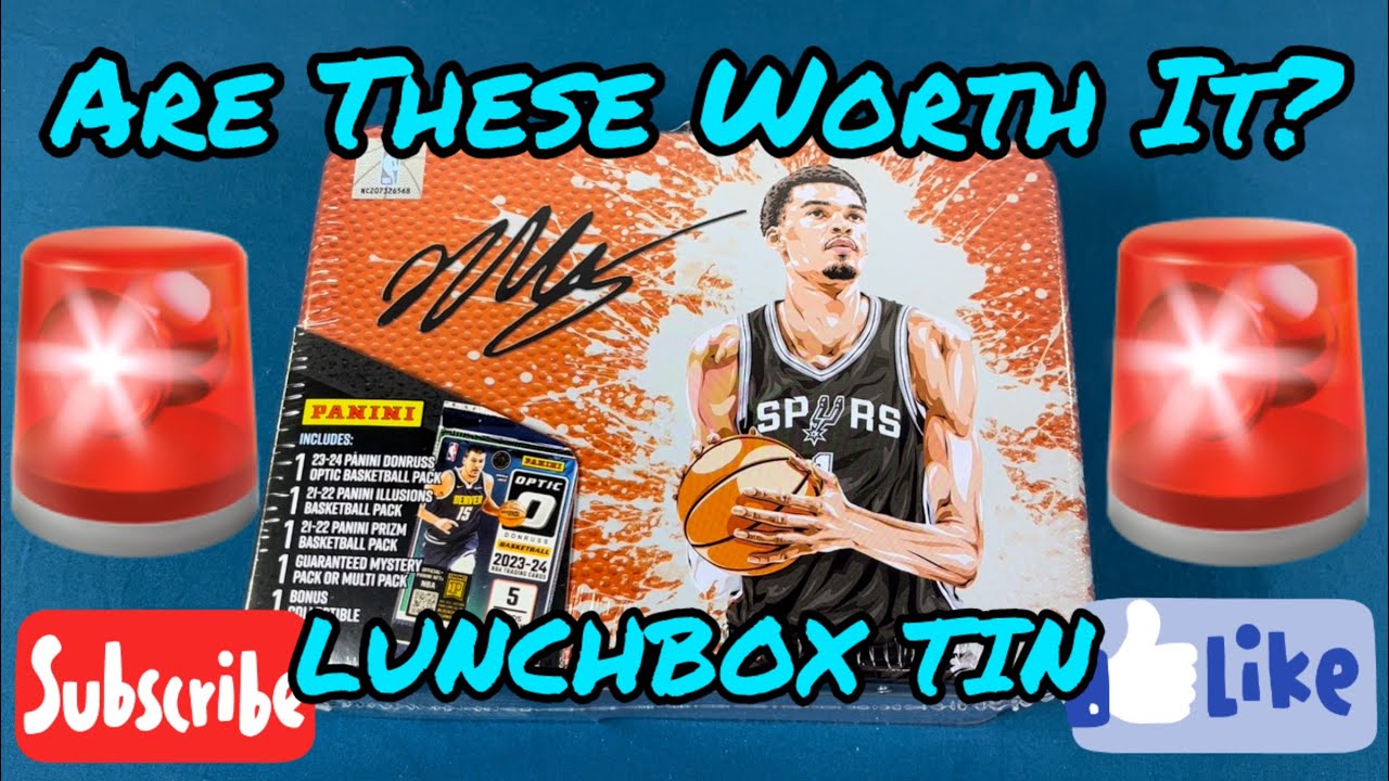 🤔 BRAND NEW! NBA LUNCHBOX TIN! MJ Holding Mystery Basketball Tin. What Are Your Thoughts? Wembanyama