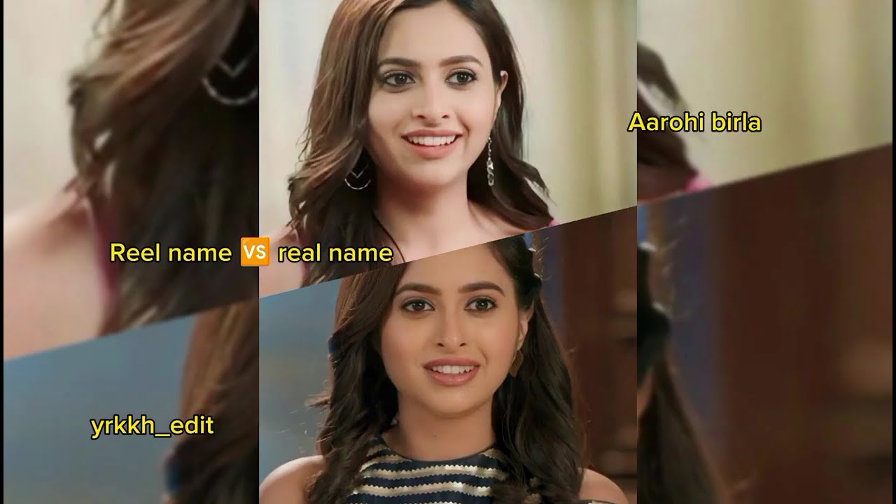 Real vs reel name ❣️status in yrkkh💗 love video ||Akshu || yrkkh ||shivi || shivangi joshi