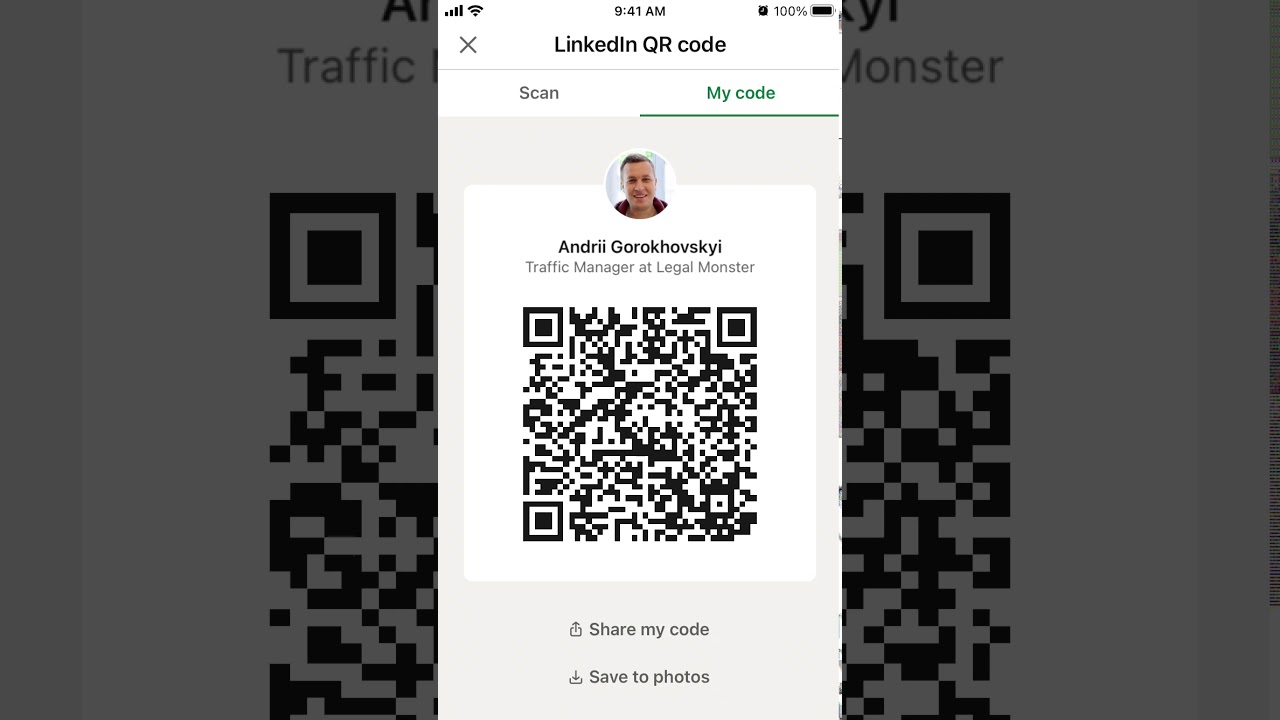 How to generate LinkedIn QR code?