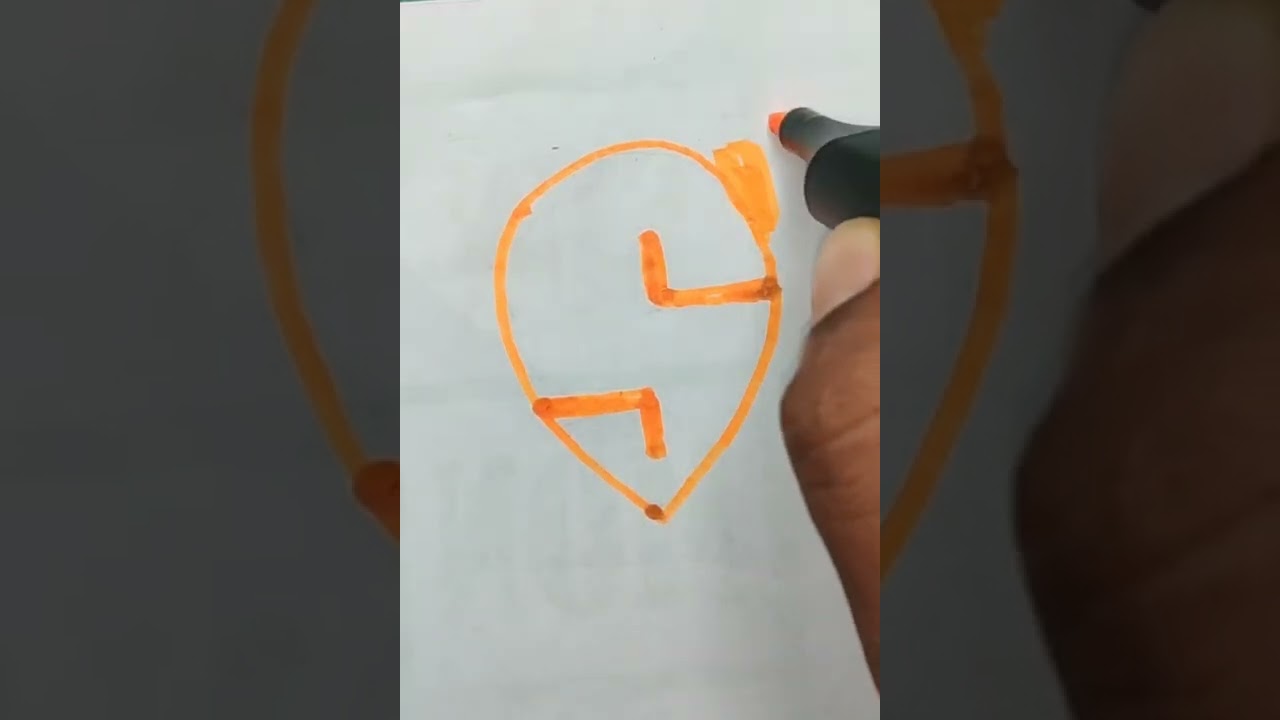 Swiggy Logo Draw #beauty #shorts #ytshorts #trending #drawing #beautyarts