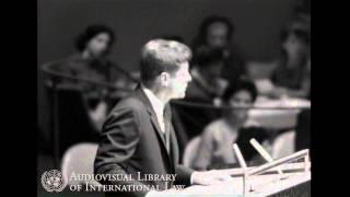 John F. Kennedy Tribute to Dag Hammarskjöld - 1961