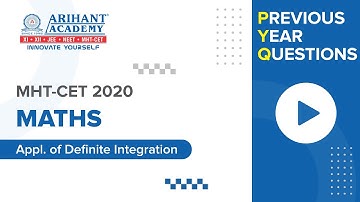 Previous Year Questions (PYQs) - MHT-CET 2020 - Maths - Application of Definite Integration