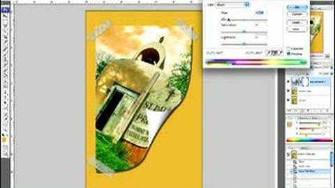 Photoshop CS3 Tutorial: Color Inverse Tutorials : Hue Adjustment Layer in Photoshop CS3