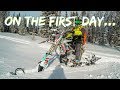 HE BLEW UP HIS SNOWBIKE!!