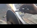 Blacksmith sharping meatclaver live with blacksmith #amazing