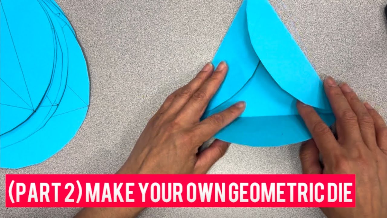 [Part 2] Geometric die tutorial #geometry #3dshapes #makeart - YouTube