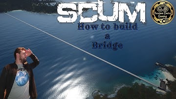 I Built A Giant Bridge In Scum, Check This Out!! How To Build Across Water Scum 2022