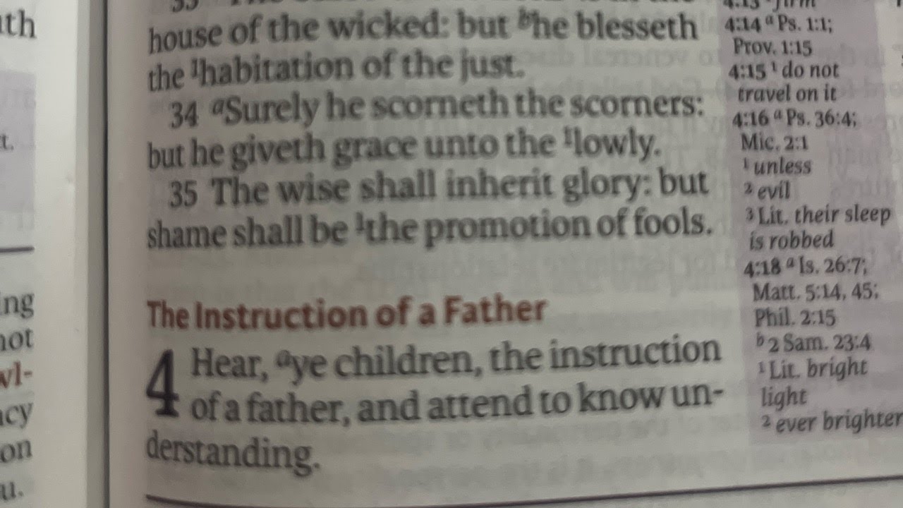 Proverbs 4 kjv youtube