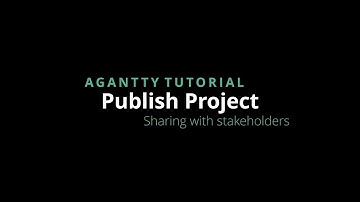 Agantty Tutorial: Publish Project