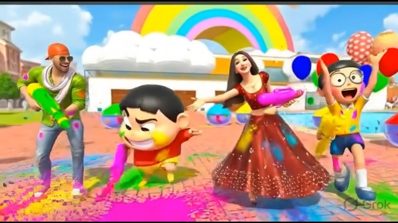 Shinchan ne kheli holi theft auto simulator new 3d game video 