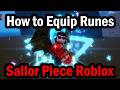 How to Equip Runes in Sailor Piece Roblox