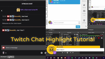 Showing Twitch chat as a highlight using OBS - Short Tutorial