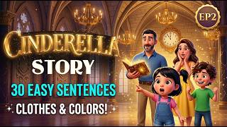 Cinderella's Castle 👸 English Fairy Tale for Beginners | Learn English A1 | Magic Book EP2