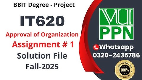 IT620 Assignment 1 solution Project BBIT Degree fall 2025 #it620 #project
