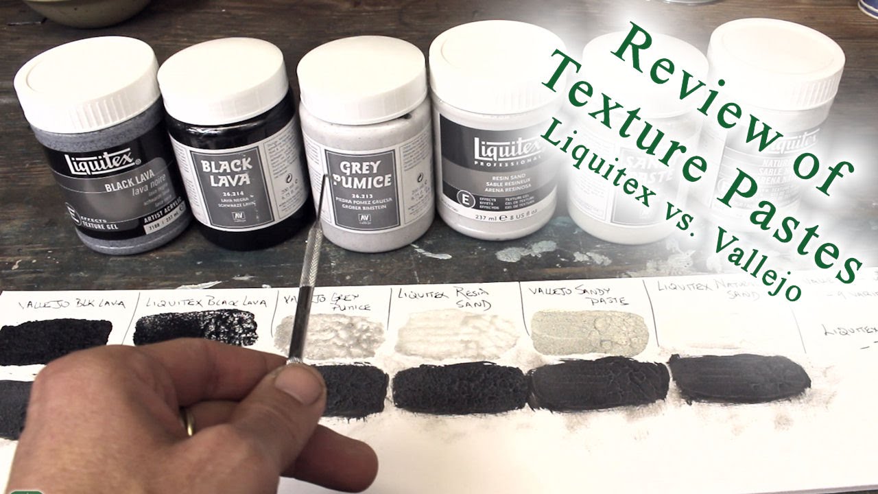 TerranScapes - Review of Vallejo and Liquitex Texture Pastes 