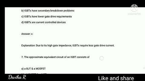 Power electronics MCQ 10 l TNEB AE l TRB polytechnic l GATE l TANCET Exam preparation