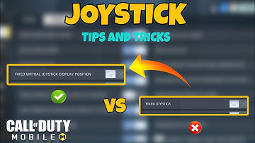 Fixed joystick vs Fixed virtual joystick Display position | Best joystick for fast movements! | codm