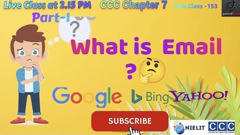 CCCChapter7 What is Email  ? Explained In Hindi? gmindtech